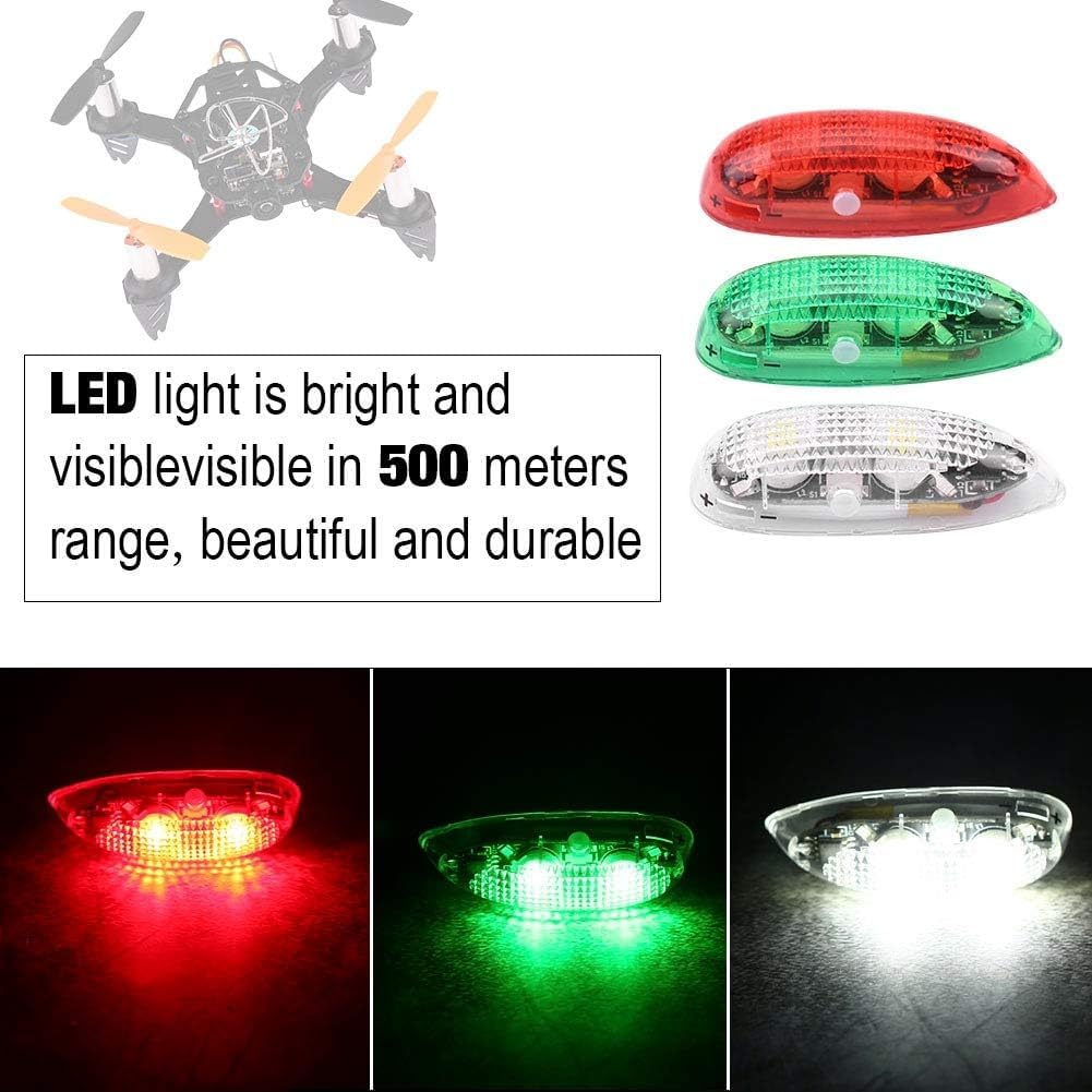 Drone LED Strobe Lights Wireless Anti-Collision 3-Pack for RC Aircraft – 3pcs
