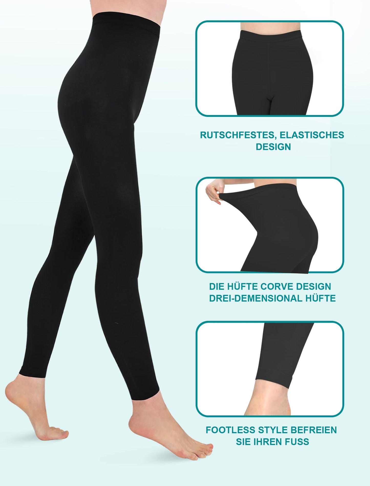 Medical Compression Tights Graduated Support 15-20 mmHg – Toeless for Pregnancy