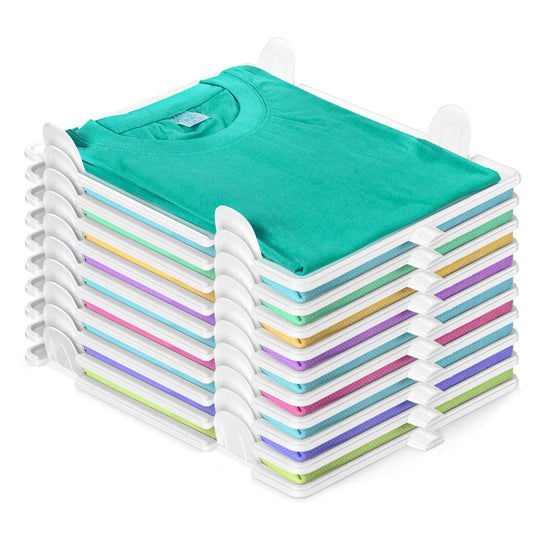 BoxLegend T-Shirt Organizer Stackable, Closet Organizer, Adult and Children Wardrobe Organizer Stackable for T Shirt Shirts,