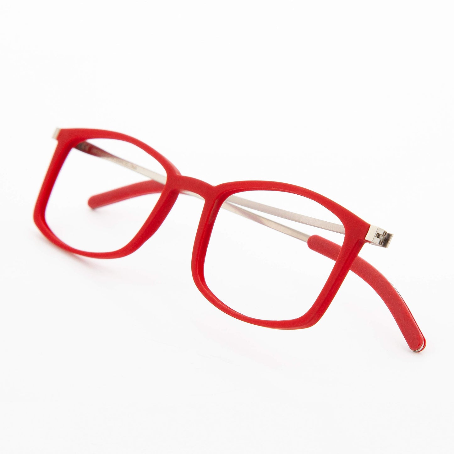 Rectangular Reading Glasses Ultra-Flat ULTEM Frame Anti-Reflective - Blue +1.0