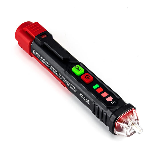 KAIWEETS Non-Contact Voltage Detector VT200, LCD Voltage Tester with Dual Range to Identify Phase and Neutral,