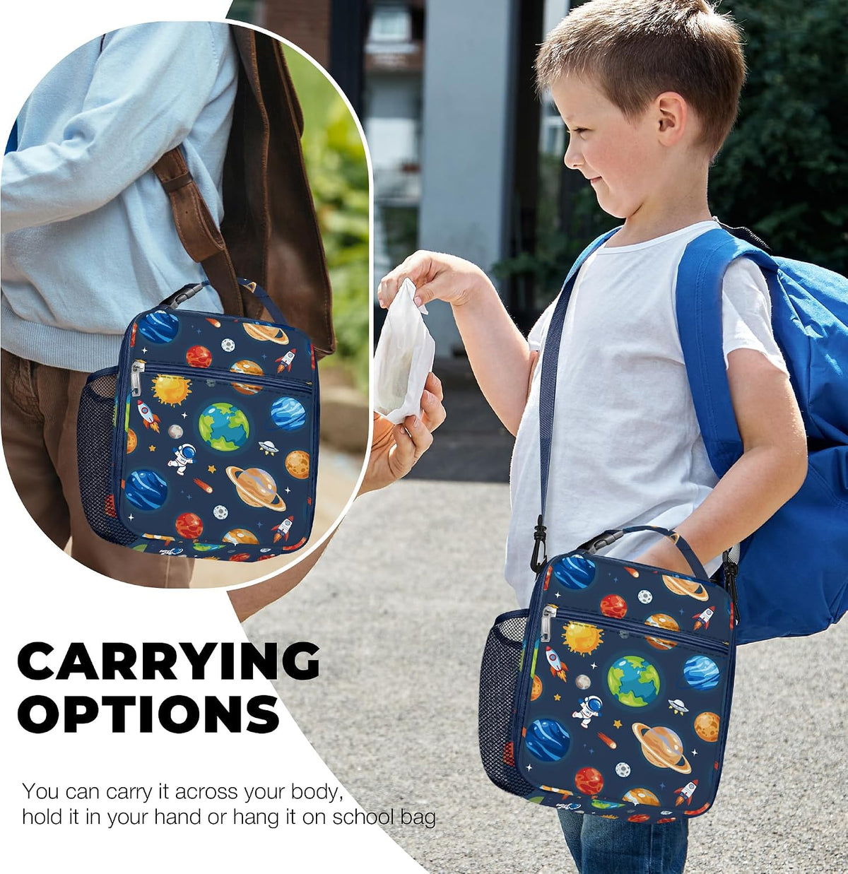 Clastyle Space Insulated Kid Lunch Bag for Boy - Gultify