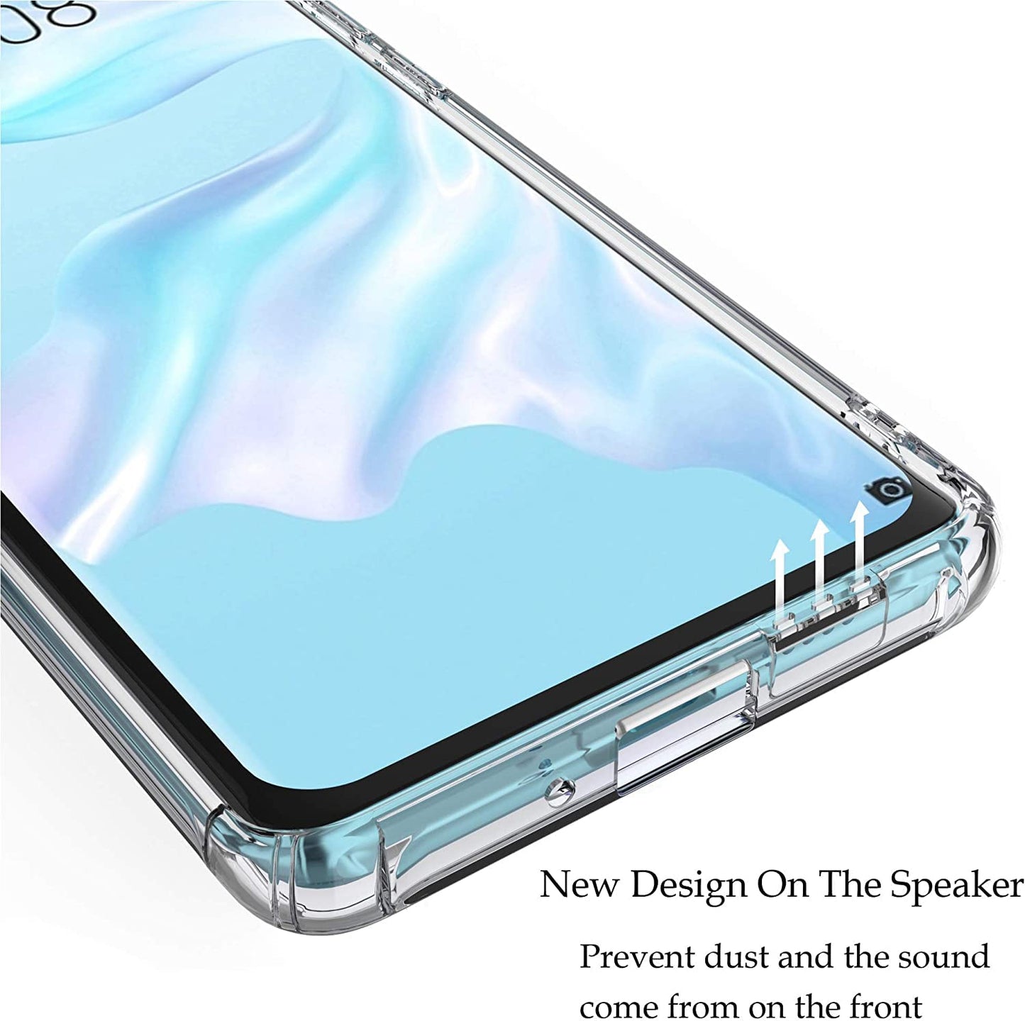 Uluck Crystal Clear Soft TPU Phone Case for Huawei P30 Pro – Pure Clear (6.47 inch)