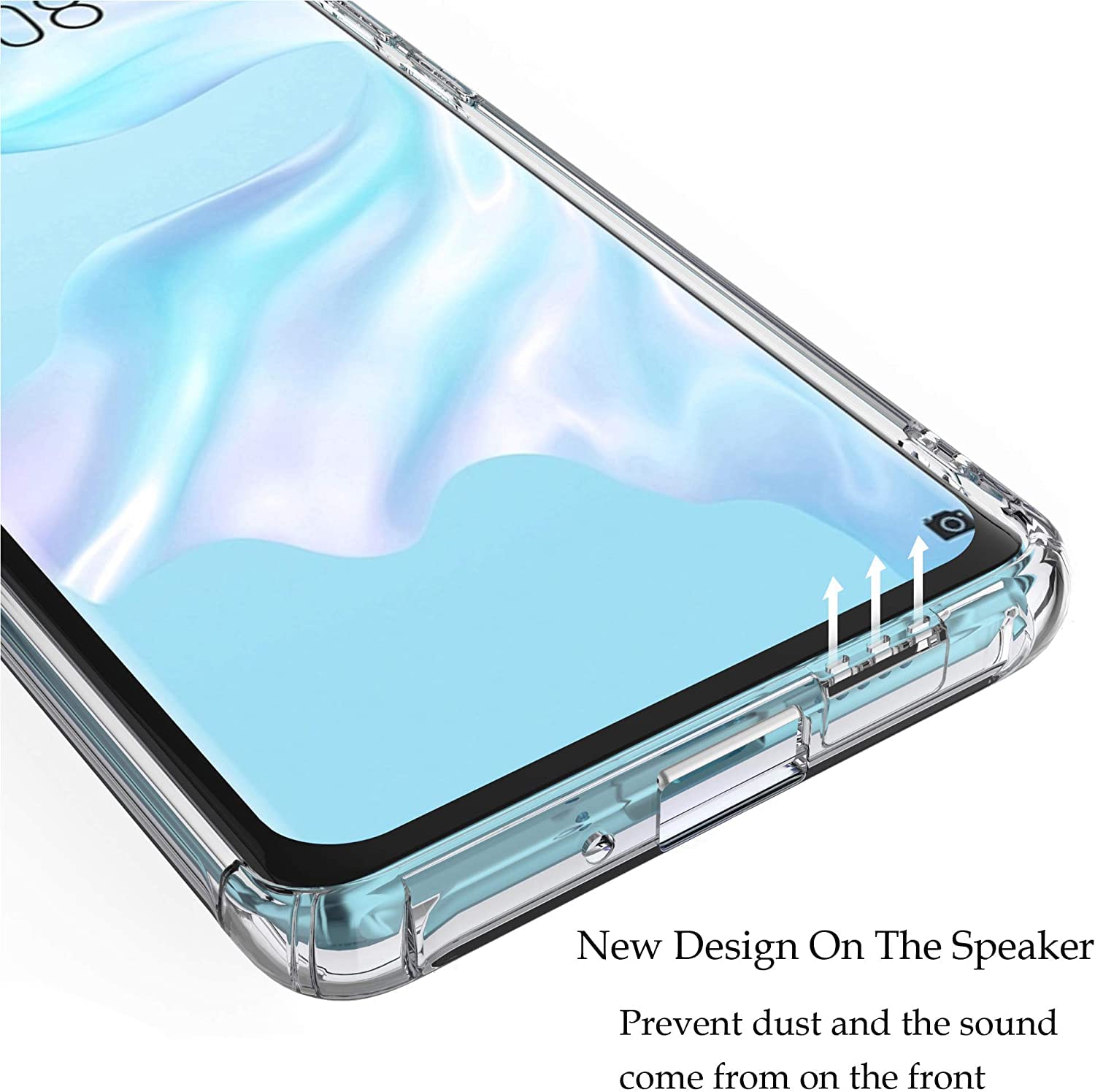 Uluck Crystal Clear Soft TPU Phone Case for Huawei P30 Pro – Pure Clear (6.47 inch)