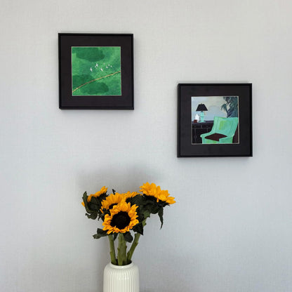 Canvas Wall Art with Metal Frame 30 x 30 cm – Style B