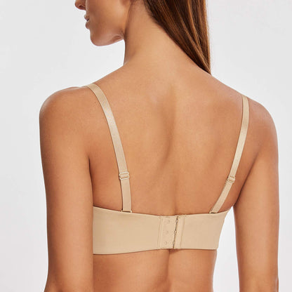 Strapless Underwire Minimiser Bra No Padding Plus Size – Beige 85F