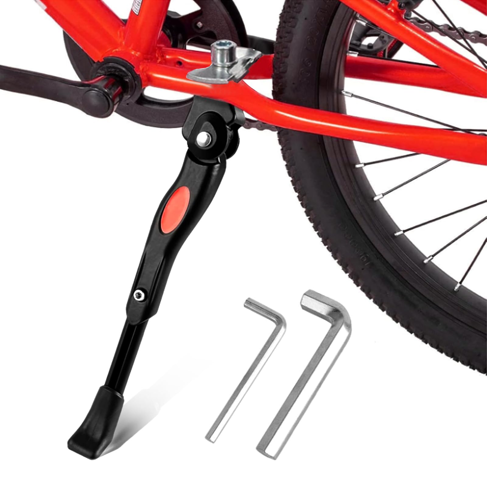 Adjustable Bicycle Side Stand Universal Height-Adjustable – 20–26in