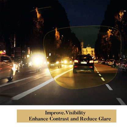 Polarized Anti‑Glare Yellow Lens Glasses for Driving & Cycling – Yellow