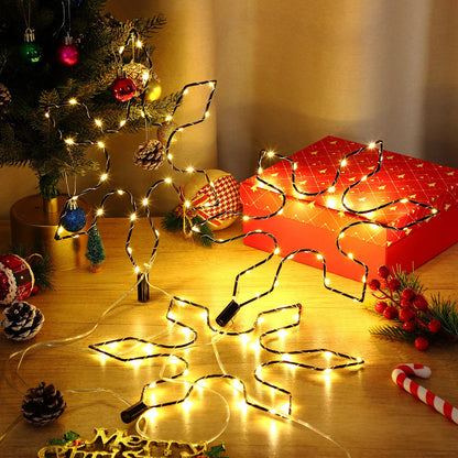 LED Snowflake Garden Stake with Timer Decorative Lighting – White
