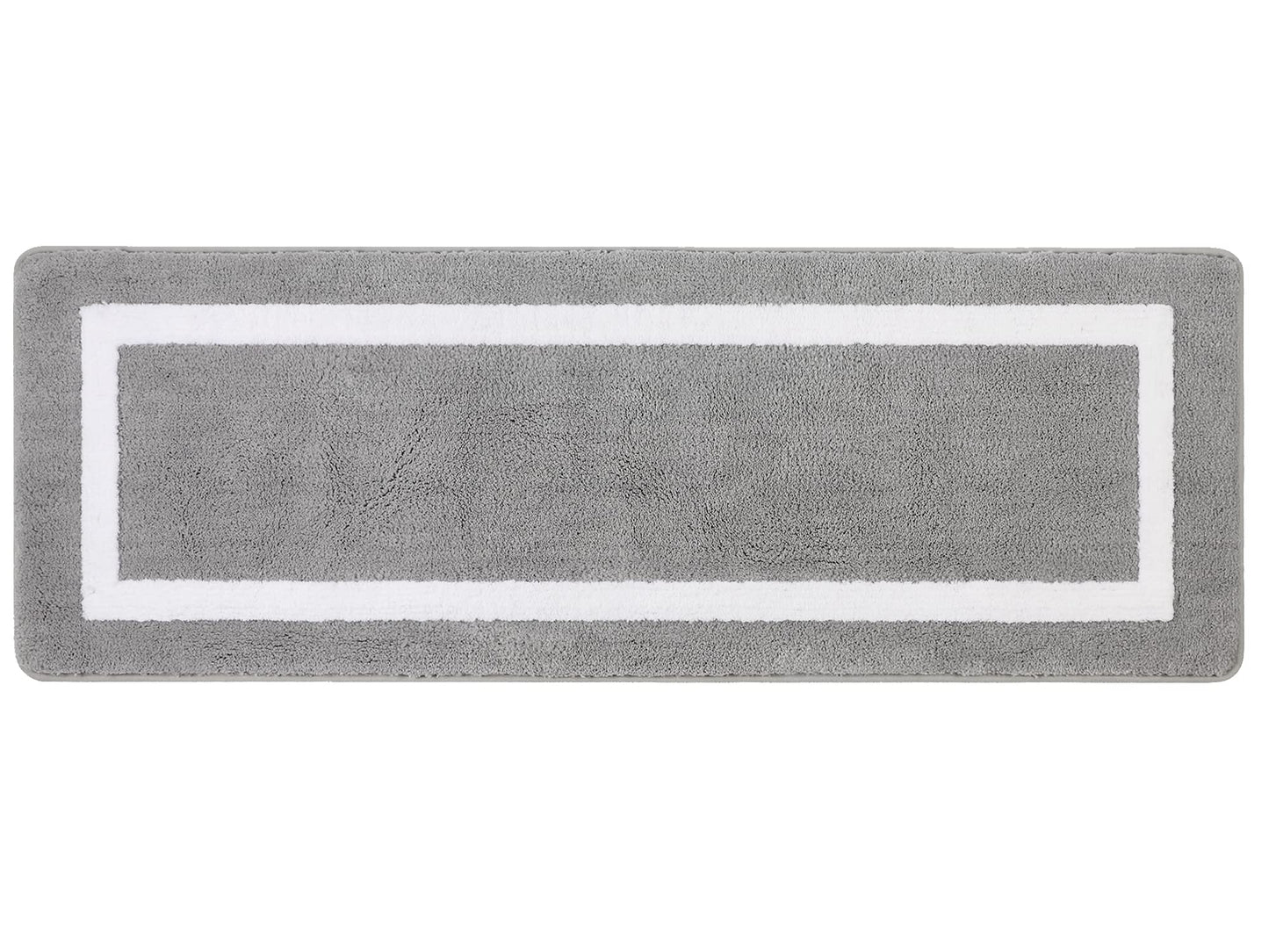 Non-Slip Microfibre Bath Mat Water-Absorbing Washable 50x140cm – Grey