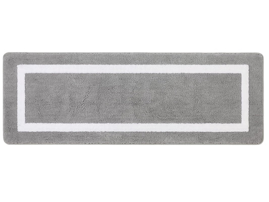 Non-Slip Microfibre Bath Mat Water-Absorbing Washable 50x140cm – Grey
