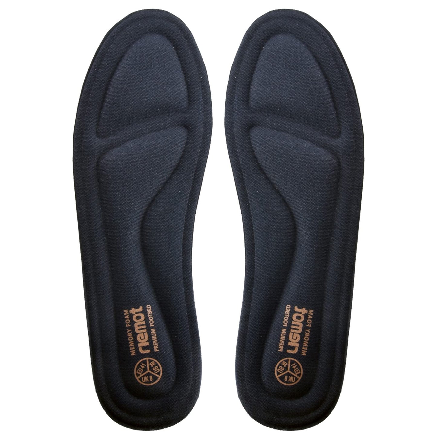 Memory Foam Insoles for Men’s and Women’s Shoes Comfortable and Cushioned – Navy Blue EU 38