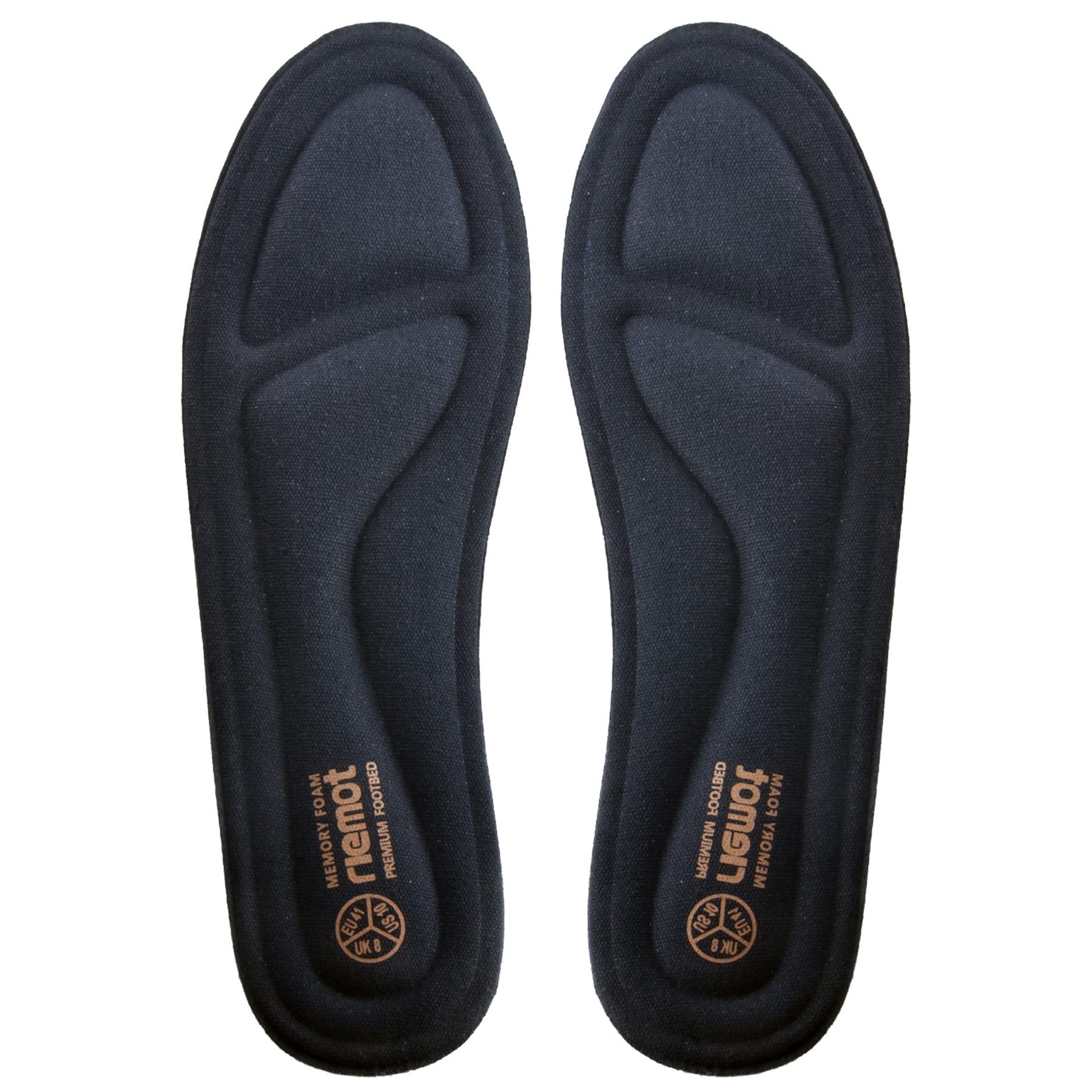Memory Foam Insoles for Men’s and Women’s Shoes Comfortable and Cushioned – Navy Blue EU 38