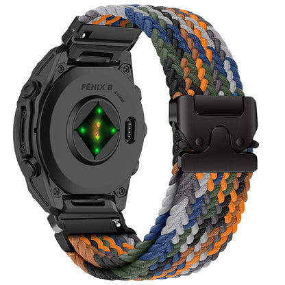 Garmin 20mm QuickFit Nylon Braided Watch Band Compatible Fenix/Epix/Instinct – Camouflage 20mm
