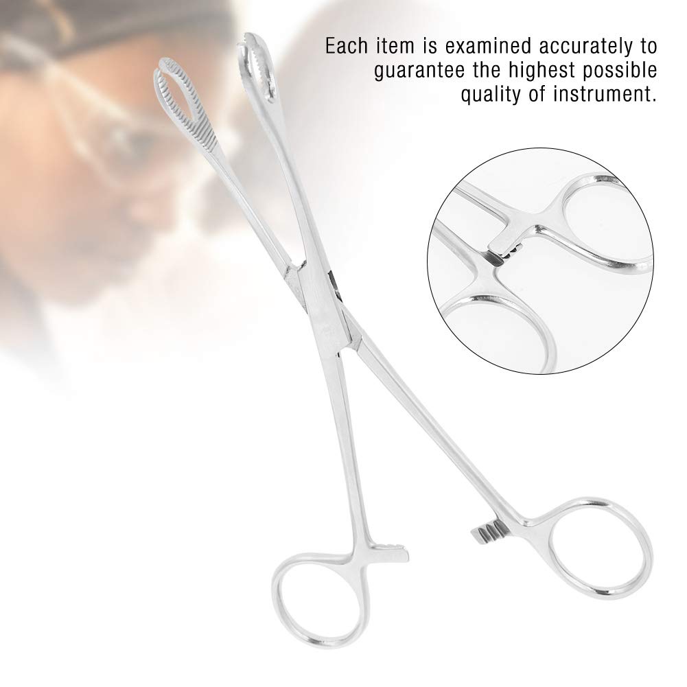 Stainless Steel Piercing Pliers Professional Tool for Septum, Ear, Lip, Navel – Silver