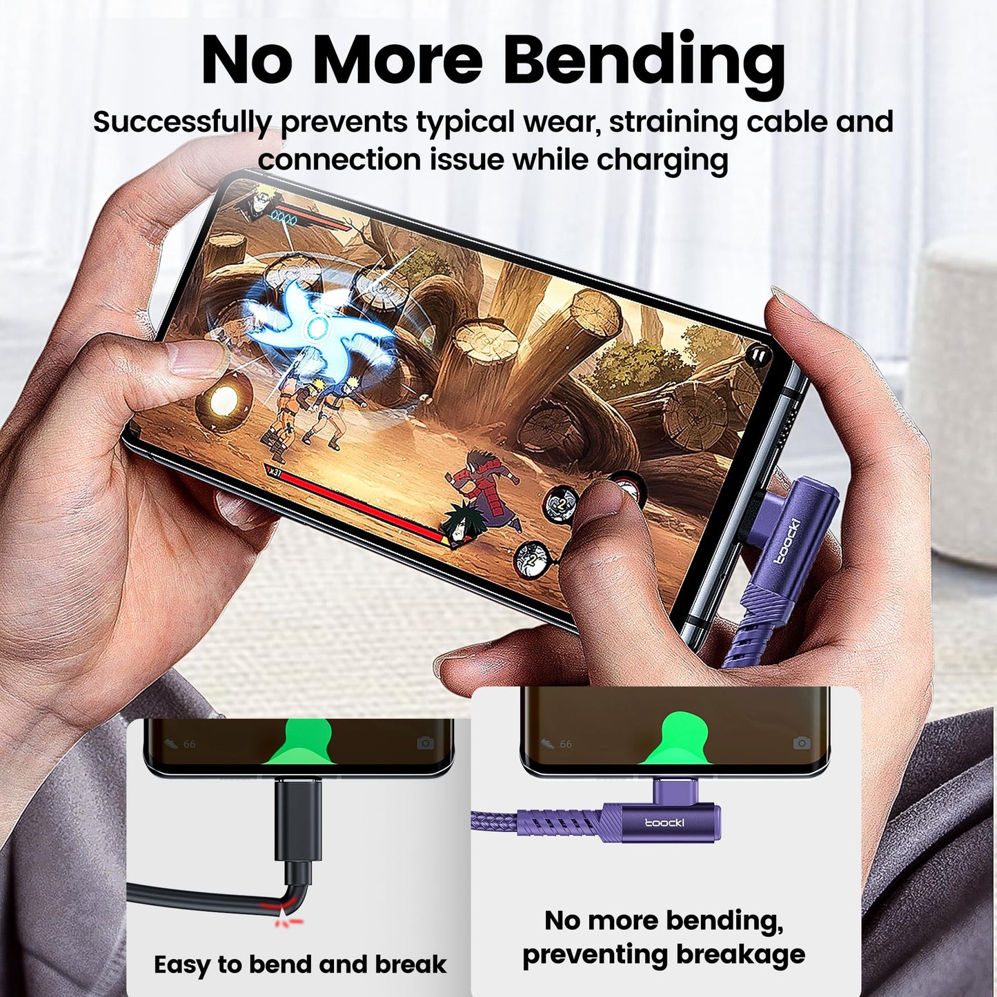 USB C Fast Charging Cable 60W 2 Pack – 1M + 1M