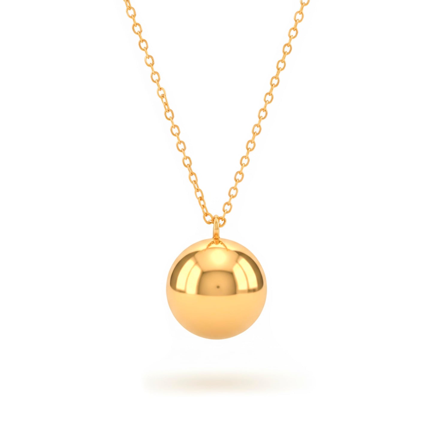 Pregnancy Angel Caller Necklace Stainless Steel Sound Ball – Silver 70cm