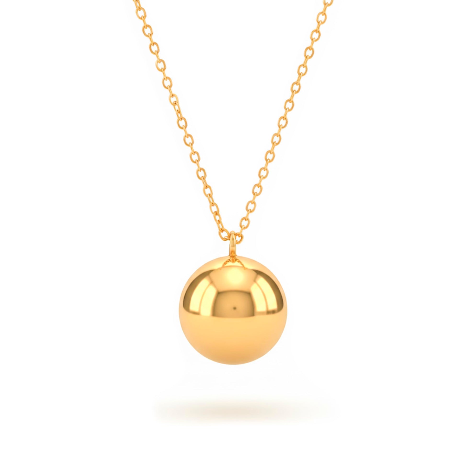 Pregnancy Angel Caller Necklace Stainless Steel Sound Ball – Silver 70cm