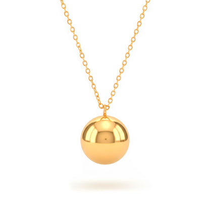 Pregnancy Angel Caller Necklace Stainless Steel Sound Ball – Silver 70cm