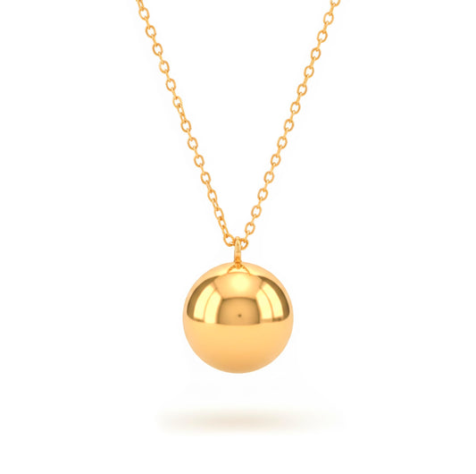 Pregnancy Angel Caller Necklace Stainless Steel Sound Ball – Silver 70cm