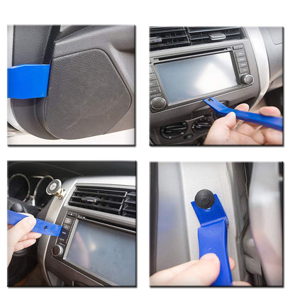 Car Trim Removal Tool Set 6pc Fastener Rivet Remover Plastic Pry & Wedge Tools