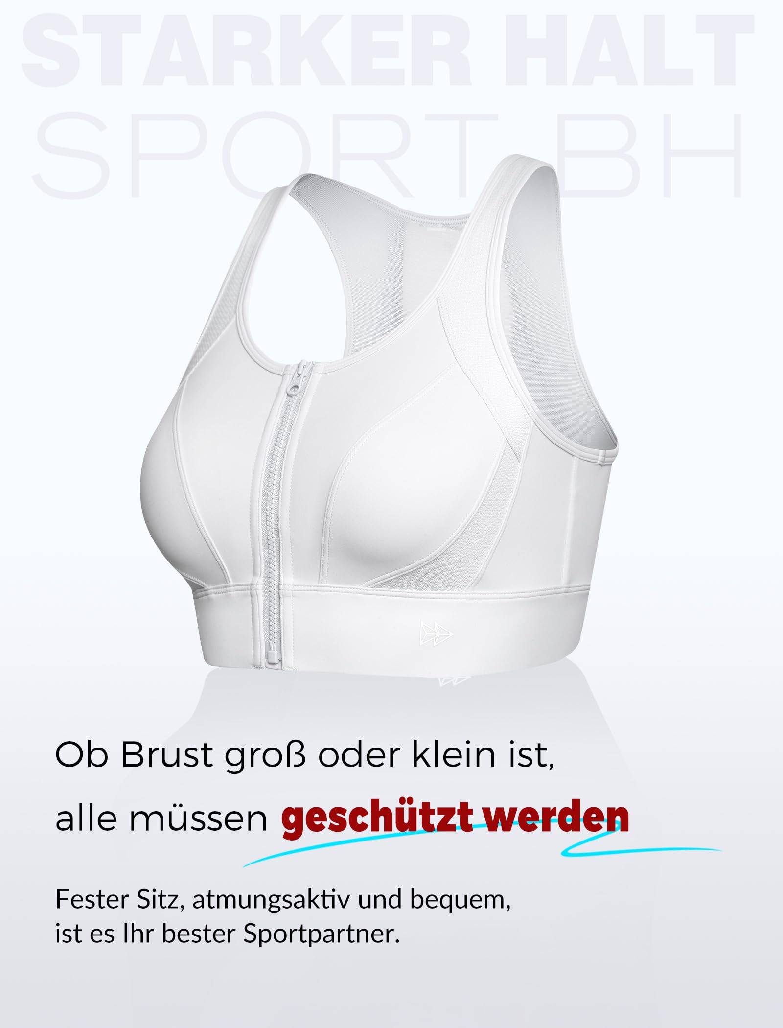 Sports Bra High Support Front Closure Racerback Plus Size – Yellow M