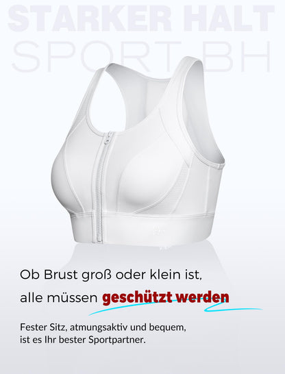 Sports Bra High Support Front Closure Racerback Plus Size – Yellow M