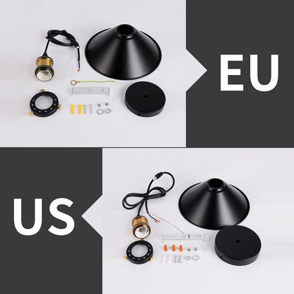 Newrays Vintage Retro Black Pendant Light Shade Loft Iron Umbrella Kitchen Bar Hanging Ceiling Lamp
