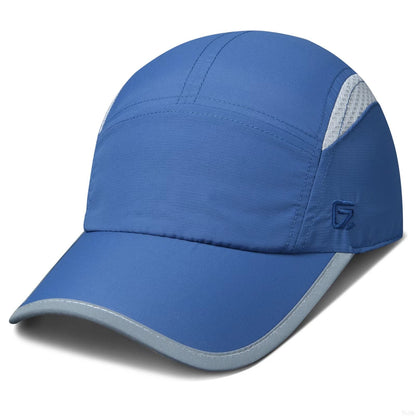 Women’s UPF50+ Baseball Cap Quick-Dry Reflective Ponytail – Blue M/L