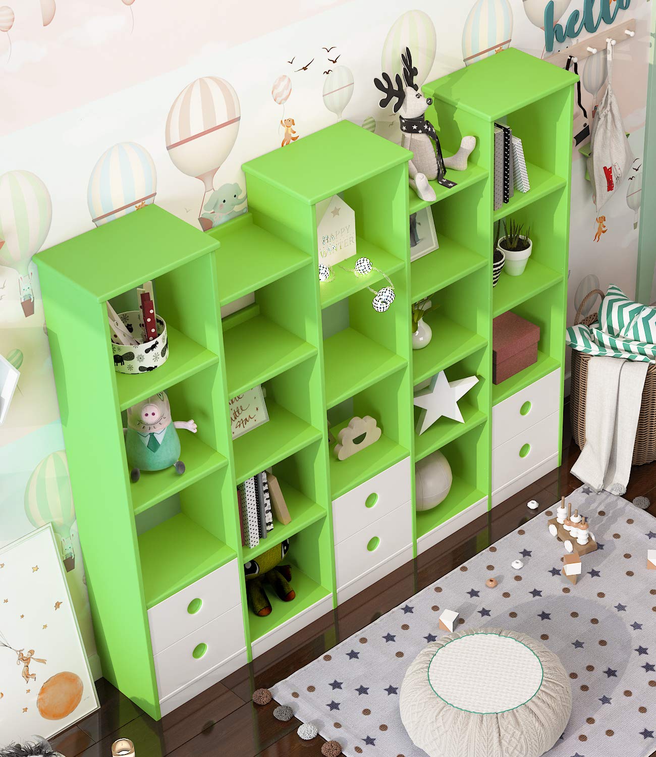 Self-Adhesive Wallpaper Washable Matte Plain – Green 40cm x 10m