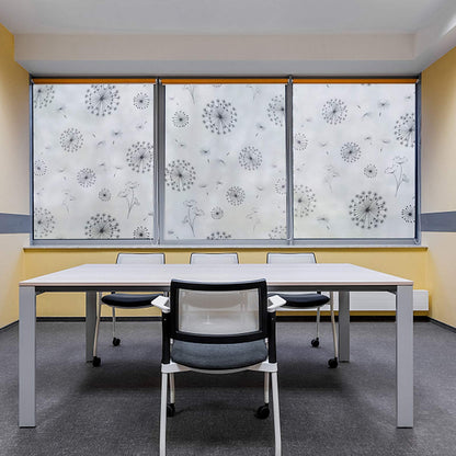 FILMGOO 3D Window Film Privacy Film Anti-UV Stained Glass Decorative Film Static Cling Self-Adhesive Window Sticker,