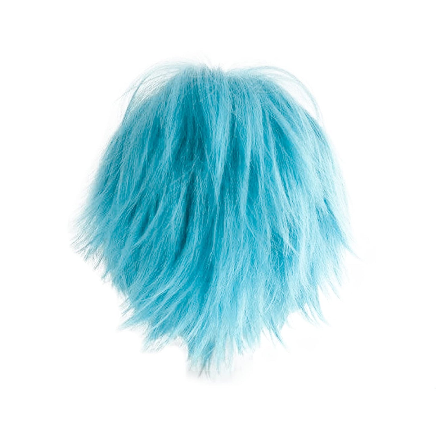 Cosplay Wig Short Straight Heat-Resistant Synthetic Anime Style – Sky Blue