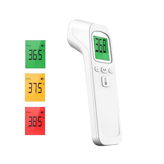 Infrared Forehead Thermometer Non-Contact Digital with LCD Display – White