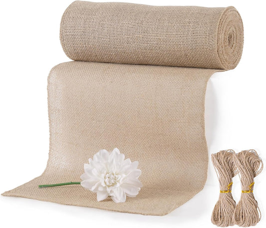 Jute Table Runner Roll 30 cm x 10 m, 100% - Gultify