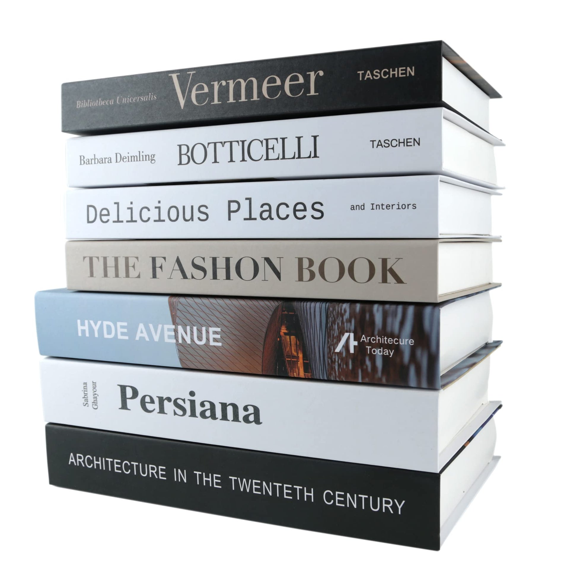 PTShadow 7 Pcs Decorative Books for Home Decor, Black and WhiteShelf Decor Accents Library Decor for Home Sweet Stacked Books