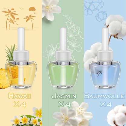 SCENTORINI Fragrance Oil Refill Room Air Freshener 12 x 19 ML Mixed Fragrance – Plug-In