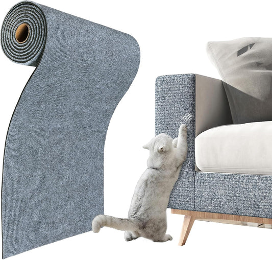Self Adhesive Cat Scratching Mat for Wall Light Grey