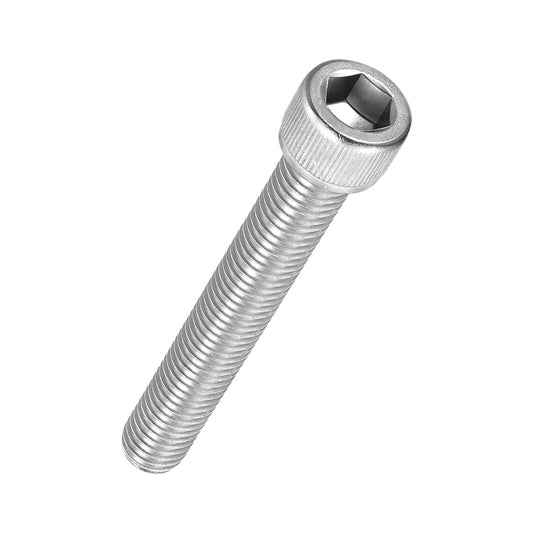 M12x75mm Socket Head Cap Screws 304 Stainless Steel Fully Threaded Allen Drive 2pcs – Silver