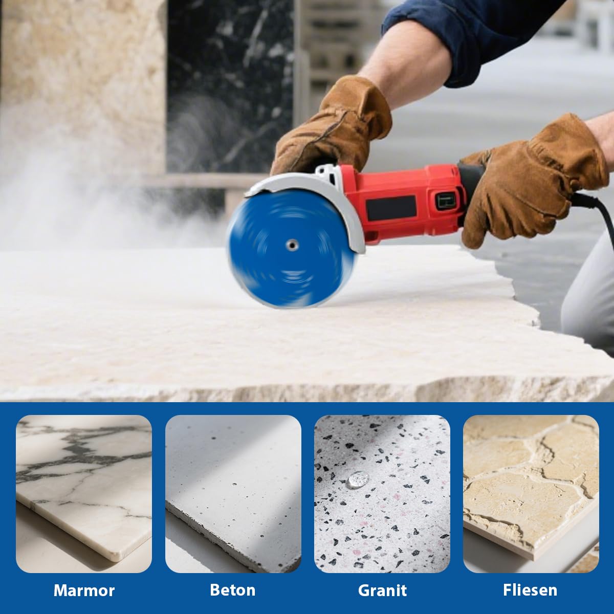 125mm Diamond Cutting Disc Concrete Stone Granite Saw Blade for Angle Grinders – 125mm