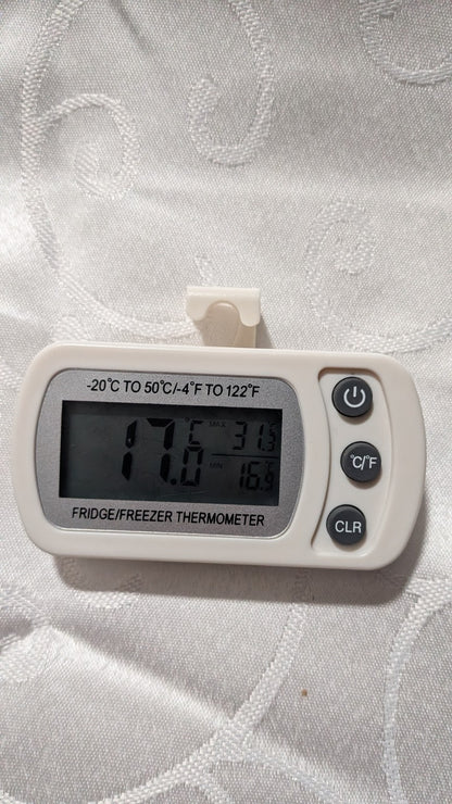 Digitālais ledusskapja un saldētavas termometrs