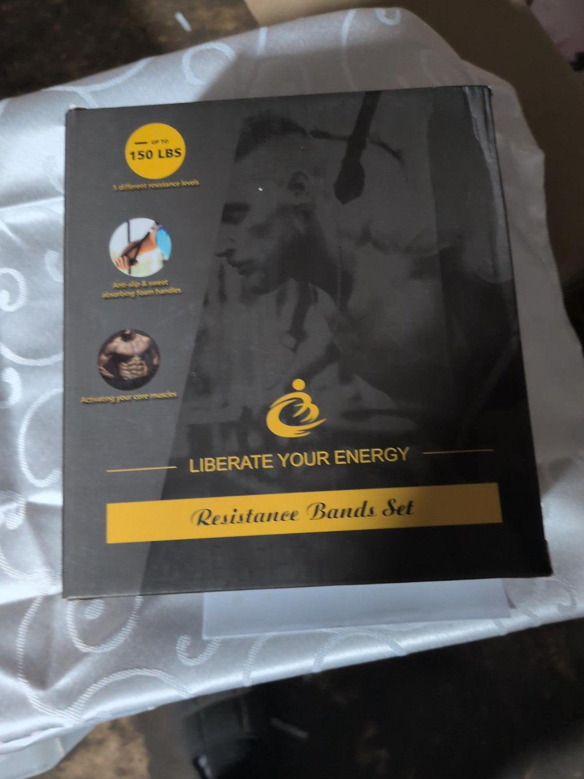 Liberate Your Energy Resistance Bands Set oriģinālais iepakojums
