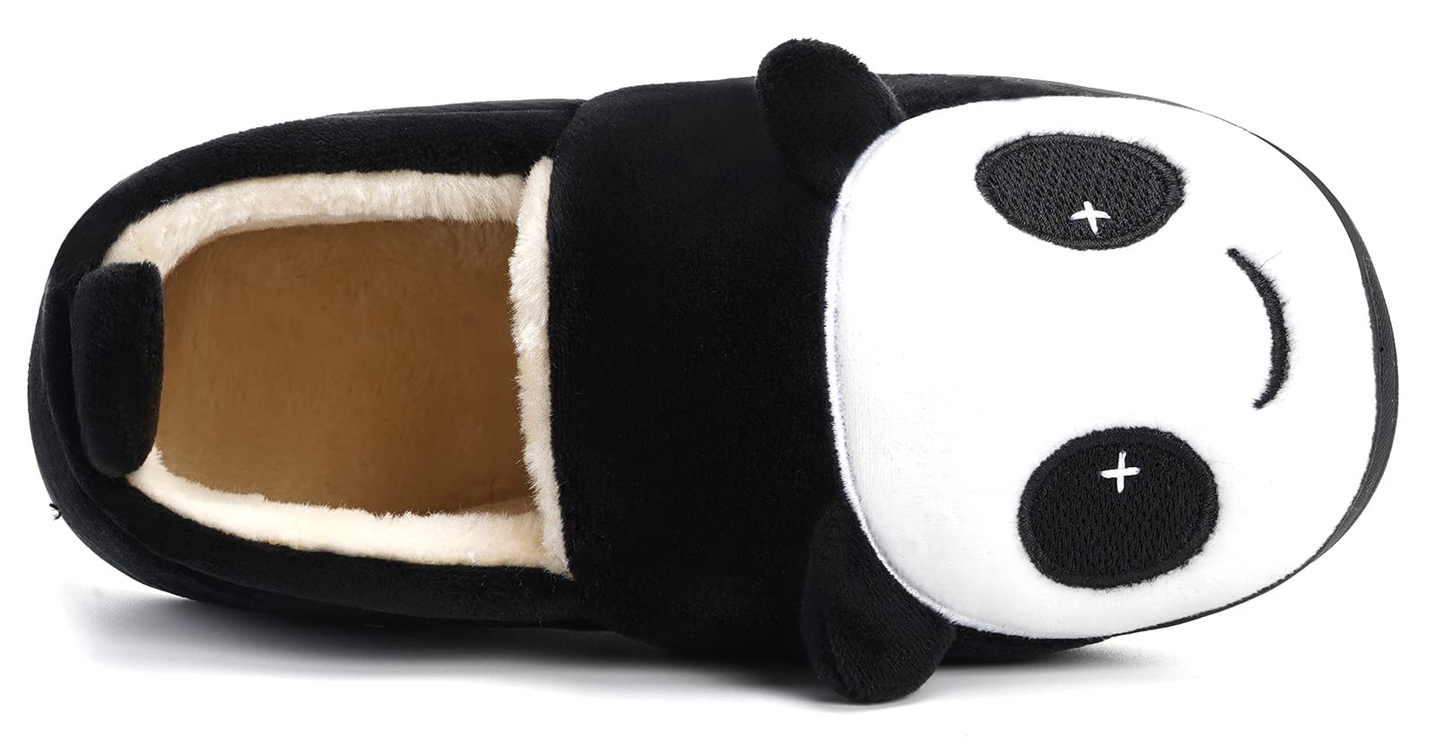 Kids' Plush Cat Slippers Non-Slip Warm – Black EU30-31 (Label 210)