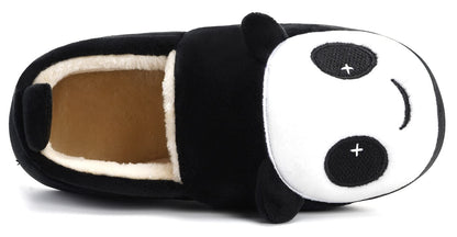 Kids' Plush Cat Slippers Non-Slip Warm – Black EU30-31 (Label 210)
