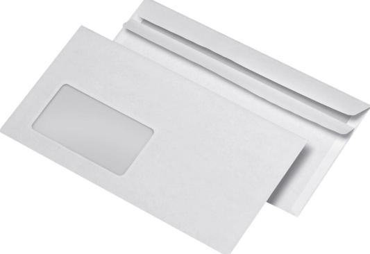 MAILmedia Kompakt DIN lang aploksnes ar logu – 1000 gab. - Gultify