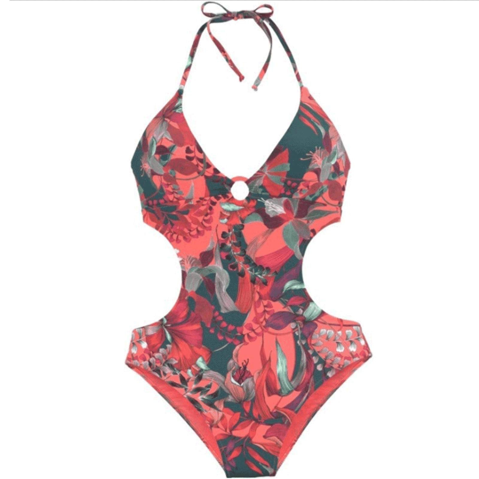 DURINM Tummy Control Monokini Swimwear – Black