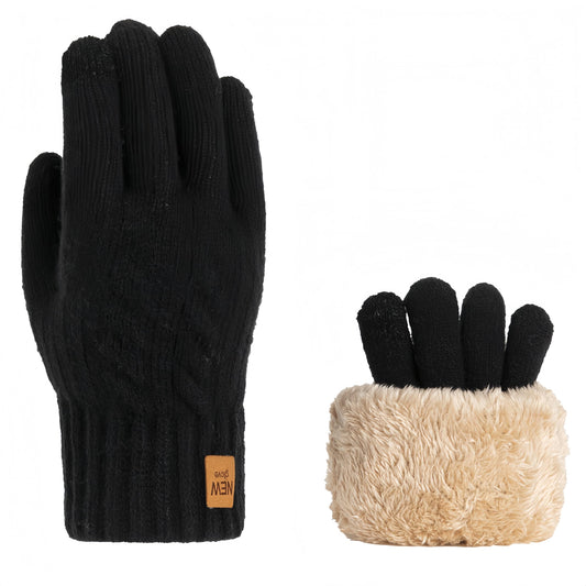 Men’s Thermal Touchscreen Mittens Anti-Slip Windproof - One Size