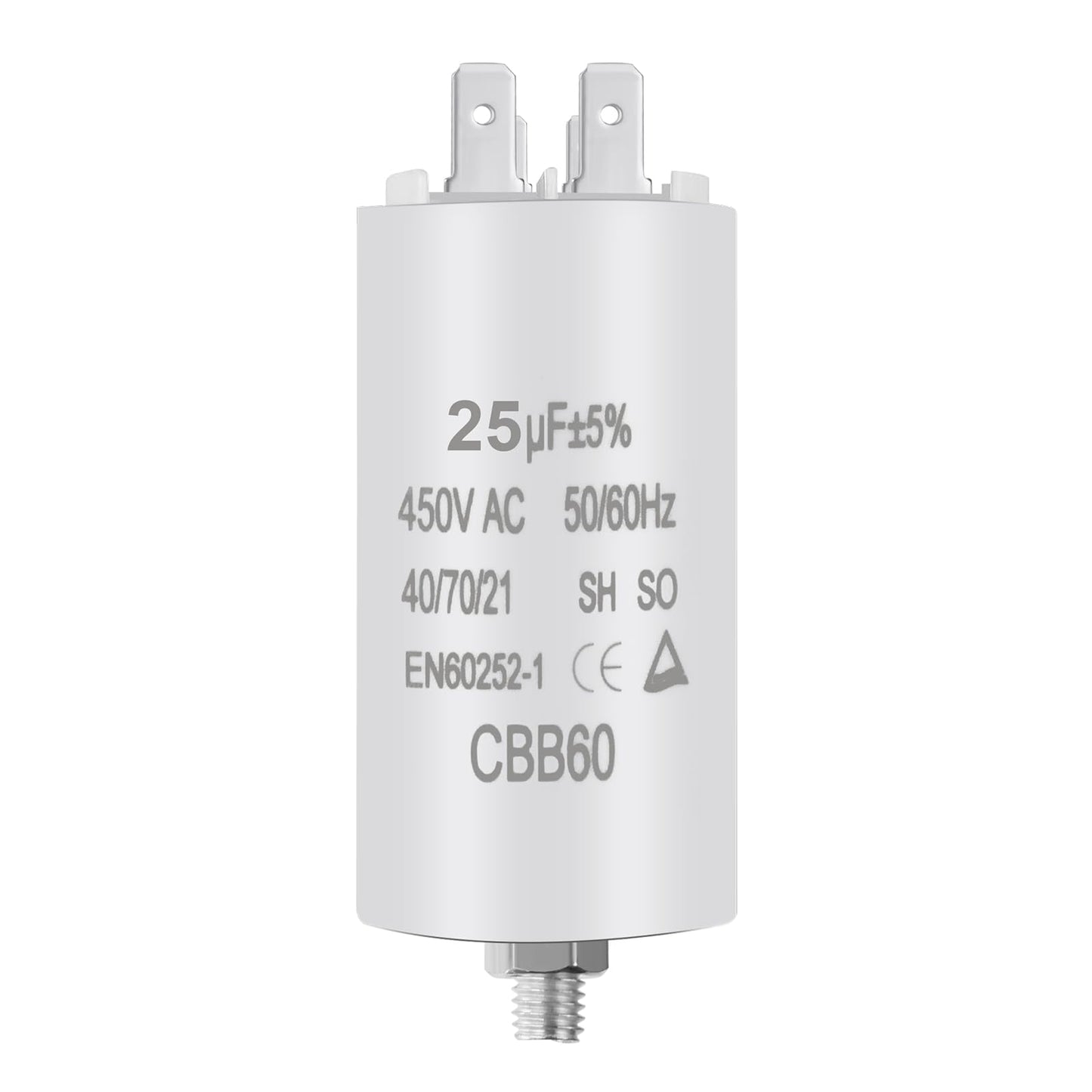 OFFCUP Motor Capacitor CBB60 25μF 450V for Electric Motors – Suitable for Pumps