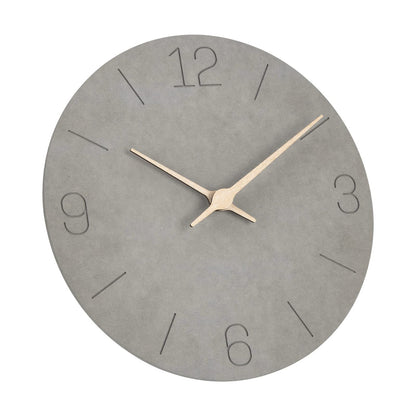 Warminn MDF Wooden Wall Clock Without Ticking Noise Silent Modern 30cm Quartz Large Battery Operated Wall Clock Easy to Read