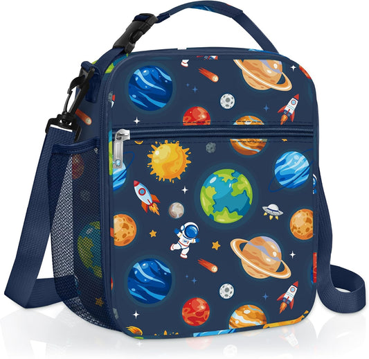 Clastyle Space Insulated Kid Lunch Bag for Boy
