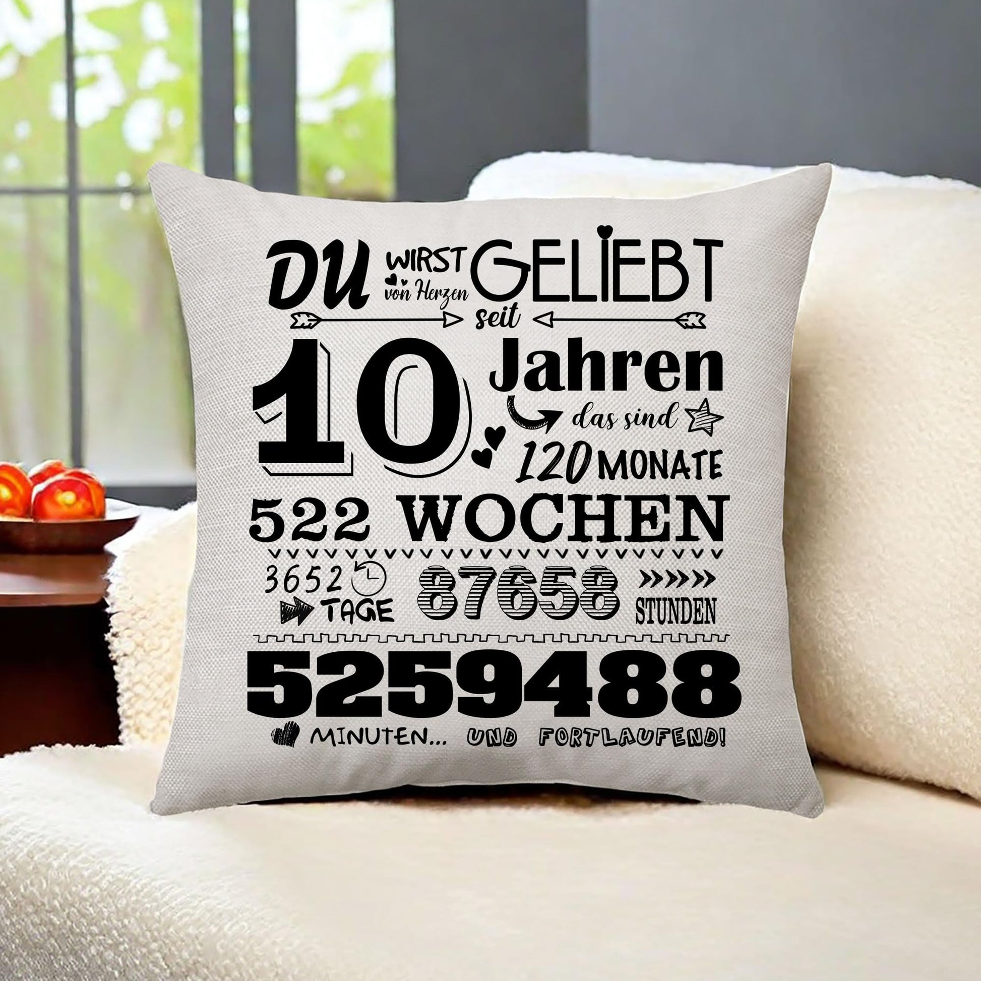 25th Wedding Anniversary Pillowcase Keepsake Gift for Couple – 25th